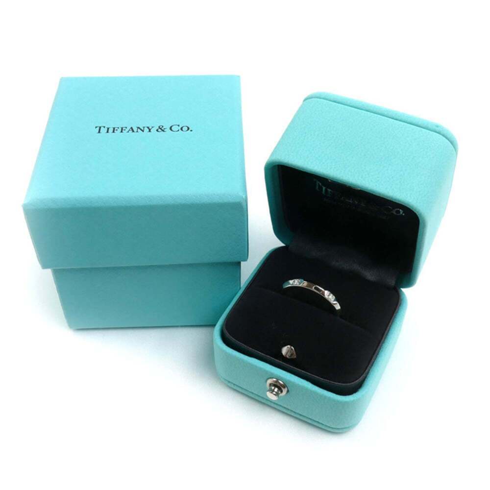 TIFFANY Silver Diamond Ring - Picture 8 of 8